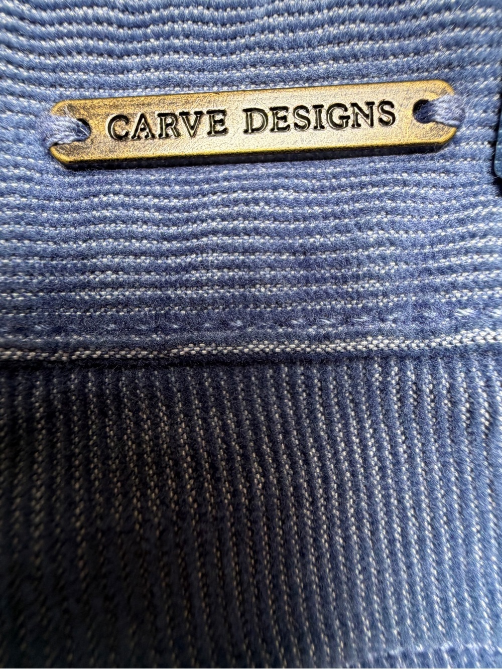 Carve Designs Oahu 4" Corduroy Shorts Size 8 Pacifica Blue Excellent Condition - Picture 9 of 11